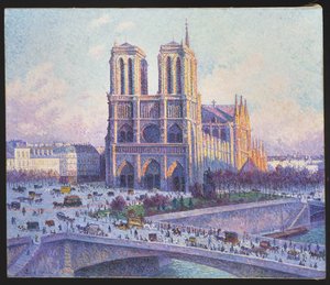Notre Dame, Paris, Vista do Quai Saint-Michel, 1901-04