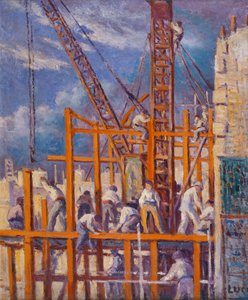 Os locais de construção de Paris, Boulevard de la Madeleine; Os Chantiers de Paris, Boulevard de la Madeleine, de Maximilien Luce