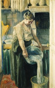 A lavadeira; La Blanchisseuse, de Maximilien Luce