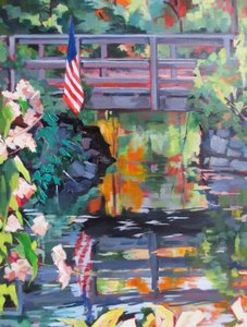 Reflexões sobre a Ponte da Bandeira Americana de Maxine Shore