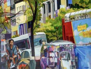 Ruas coloridas da cidade de Maxine Shore
