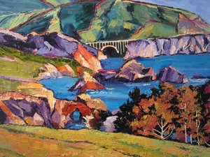 Ponte Costeira Colorida de Maxine Shore