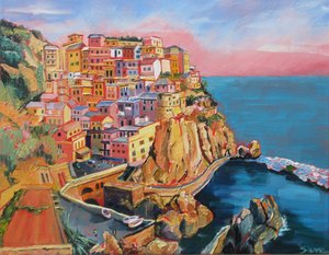Pitoresca vila costeira italiana de Maxine Shore