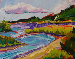 Paisagem fluvial vibrante