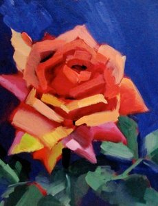 Flor de rosa vibrante de Maxine Shore