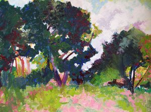 Paisagem de verão vibrante