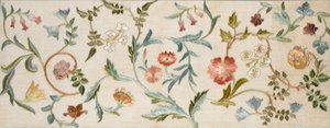 Um pedaço de jardim, 1938 (bordados, lã e seda em linho) de May Morris