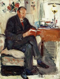 Retrato de Ernest Lawson (óleo sobre tela) de May Wilson Preston