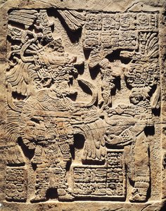 Estela representando um Sumo Sacerdote e uma Mulher, de Yaxchilan