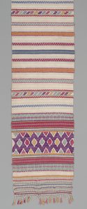 Tecido cerimonial, c.1905-35 (algodão e seda) de Mayan Mayan