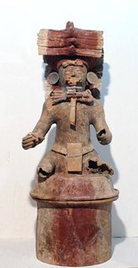Incense Burner, de Copan, Honduras, América Central, Período Clássico Final (600-900 d.C.) (terracota) de Mayan Mayan