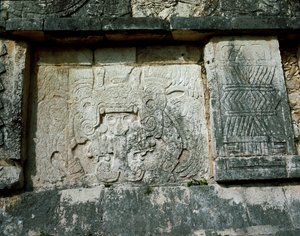 Plataforma de Vénus no Great Plaza, 750-1200 de Mayan Mayan