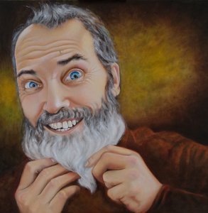 A Barba, 2022 (óleo sobre tela) de Maylee Christie