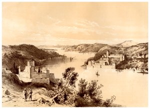 Fortalezas dos Dardanelles, Turquia, século XIX.