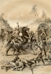 Escolta de ouro atacada por bushrangers, Austrália, 1879