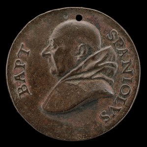 Battista Spagnoli de Mântua, 1447-1516, Poeta Carmelita [anverso], c. 1513. de Mea