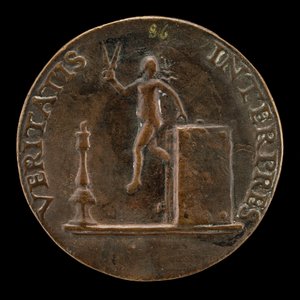 Verdade Escapando de um Livro [reverso], c. 1510. de Mea