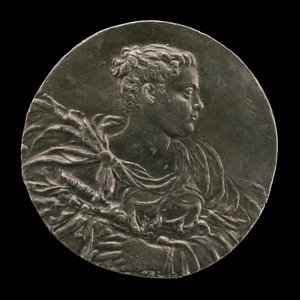 A Young Woman of Venice in Gown and Mantle, c. 1563. de Medallist A.A.