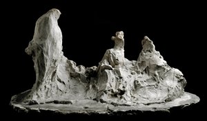 Conversa em Escultura de Jardim por Medardo Rosso (1858-1928) Barzio, Museo Medardo Rosso