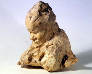 Cabeça de Homem (cera sobre gesso)