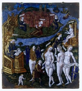 Placa com o Acórdão de Paris de Meester van de Aeneis (attributed to)