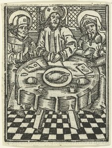 A refeição em Emaús de Meester van de Delbecq Schreiber Passie (attributed to)