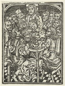 A última Ceia de Meester van de Delbecq Schreiber Passie (attributed to)