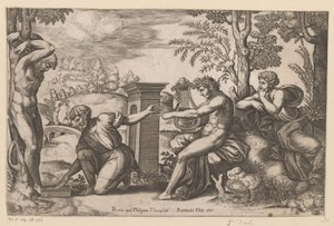 Apollo e Marsyas de Meester van de Dobbelsteen