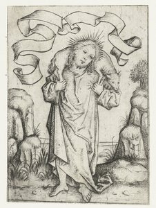 Cristo como o Bom Pastor de Meester van het Amsterdamse Kabinet