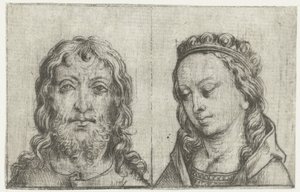 As cabeças de Cristo e Maria de Meester van het Amsterdamse Kabinet
