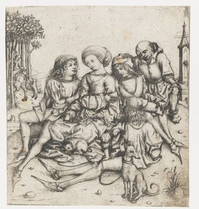 jogadores de cartas de Meester van het Amsterdamse Kabinet