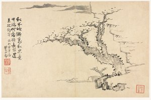 Paisagens em vários estilos após os velhos mestres de Mei Qing