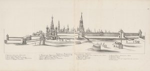 Kremlin de Moscou visto do leste, 1661-1662. de Meierberg