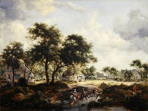 Paisagem arborizada de Meindert Hobbema