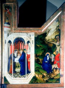 A apresentação no templo e a fuga para o Egito, 1394-1399