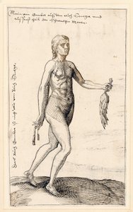 Uma mulher da Gâmbia, 1583 de Melchior Lorck