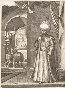 Retrato do Sultão Suleiman, o Magnífico (em pé)
