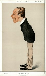 Um líder radical, Henry Fawcett MP, político e economista britânico, 1872.