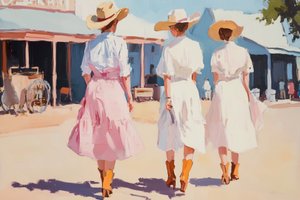 Passeio pela Cidade do Oeste de Melloi Art Prints