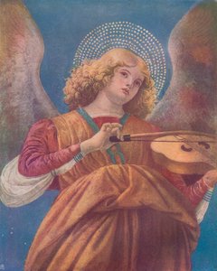 Anjo musical com afrescos do século XV