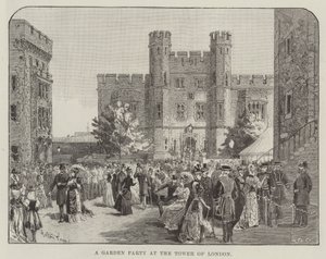 Uma festa de jardim na Torre de Londres de Melton Prior