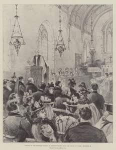 Abertura da Igreja Restaurada em Shernbourne por HRH o Príncipe de Gales, 24 de dezembro