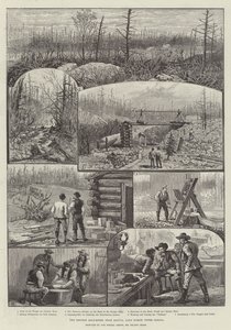 O Denison Gold-Mines, perto de Algoma, o Lago Huron, Upper Canada de Melton Prior