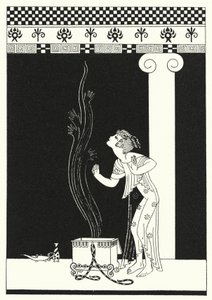 Um enxame de criaturas aladas escovadas por ela (cor litho)