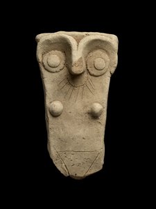 Lidar com uma jarra funcionou como uma deusa mãe, Early Dynastic III (argila cozida) de Mesopotamian