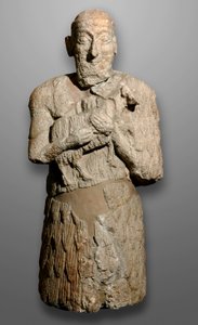 Estátua de um homem trazendo ovelhas para ser sacrificado, Sumeria de Mesopotamian