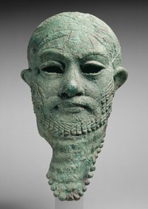 Cabeça de uma régua, c.2300-2000 BC (liga de cobre) de Mesopotamian Mesopotamian
