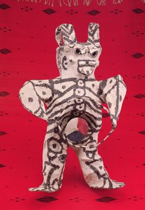 Dia dos mortos, de Oaxaca (papel machê) de Mexican School