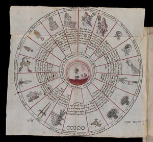 MS Hunter 242, inserir fol.177-178 (caneta e tinta sobre papel) de Mexican School