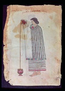 Mexicano Indian Preparando Chocolate, do Codex Tuleda, 1553 de Mexican School